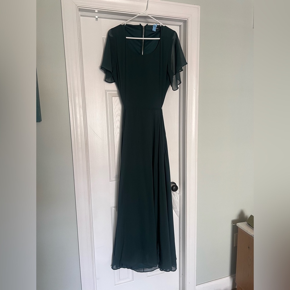 Lulu's Deep Green Maxi Dress